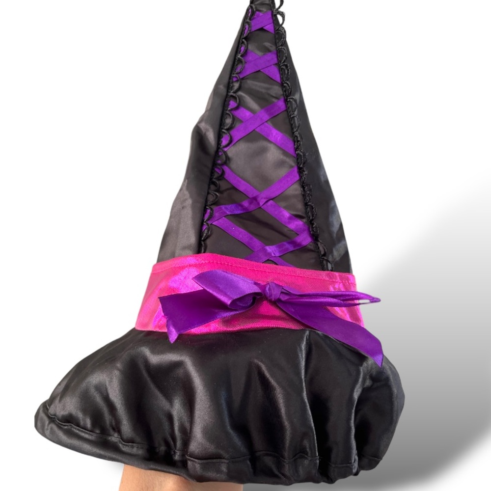 Crooked witch Halloween hat